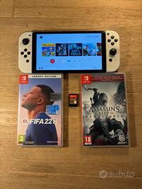 Nintendo Switch Oled Usata + Giochi + accessori 