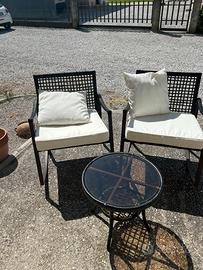 set sedie e tavolino