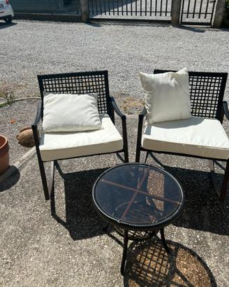 set sedie e tavolino