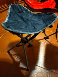 3 sgabelli da campeggio "piggy" (nuovi)