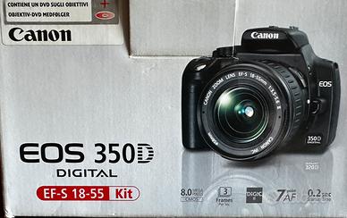 Reflex Canon 350D + 18-55 + 18-200 + Batt Pack