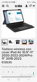 Custodia con tastiera per ipad