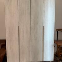 Armadio 4 ante battenti grigio