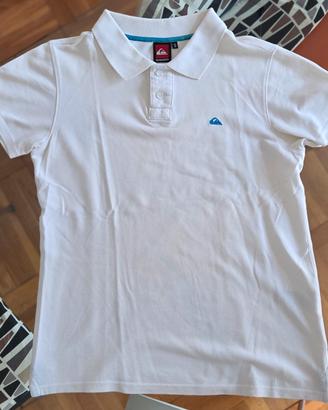 Polo originale Quiksilver bianca taglia S