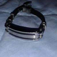 BRACCIALE acciaio e cauciù