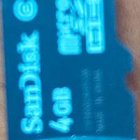 N. 2 Schede di memoria Micro SD 4 GB SanDisk/Lexar