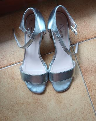 scarpe donna argentate