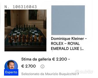 scacchiera edizione limitata 