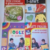 Lotto 4 libri di decoupage giapponese e lavoretti