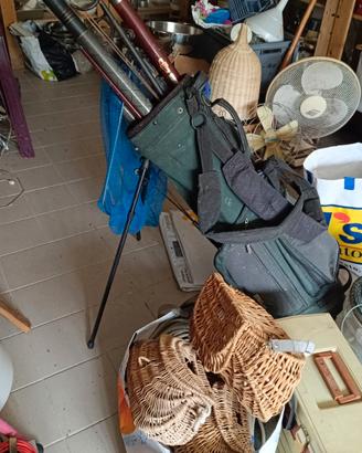 Attrezzatura da pesca vintage
