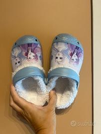 Ciabatte frozen tipo crocs con pelo mis 28 NUOVE