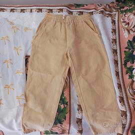 completo zara kids 3/4 anni nuovo beige oro