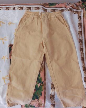 completo zara kids 3/4 anni nuovo beige oro