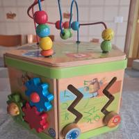 Gioco in legno cubo motricità Safari usato
