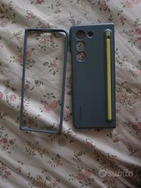 cover z fold 5 azzurro con s pen