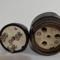 Presa a muro e spina 380 volt,anima in ceramica