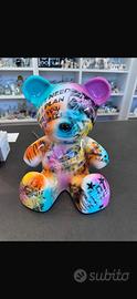Scultura Orsetto Teddy dipinta a mano - Juliarte