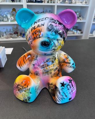 Scultura Orsetto Teddy dipinta a mano - Juliarte