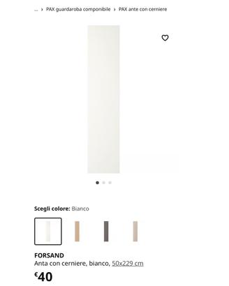 Anta Ikea Forsand per mobile PAX