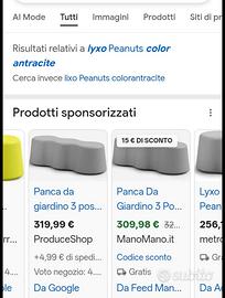 panca da giardino 3/4posti