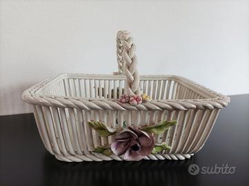 cestino in ceramica di Bassano