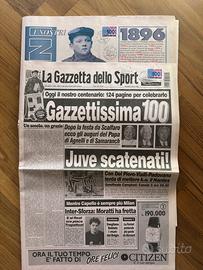 Gazzetta dello sport numero 100 anni del 3-4-1996