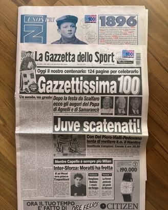 Gazzetta dello sport numero 100 anni del 3-4-1996