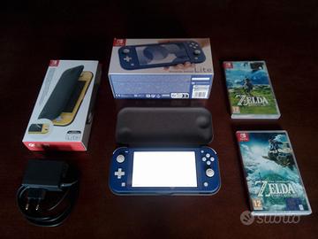 Nintendo Switch Lite + Zelda BotW + Zelda TotK
