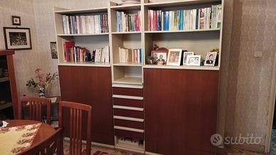 Mobile Libreria con 2 Letti Singoli a scomparsa