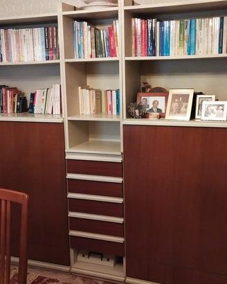 Mobile Libreria con 2 Letti Singoli a scomparsa