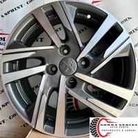 4 CERCHI IN LEGA ORIGINALI R16 PEUGEOT 208 NEW