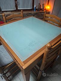 tavolo allungabile con sedie