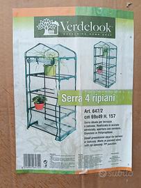 Serra da balcone Verdelook 4 ripiani  69×49×157 cm