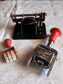 Antichi oggetti da scrivania 