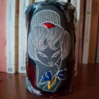 Vaso in ceramica effetto "lava".