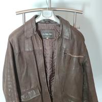 Giacca di pelle con cerniera