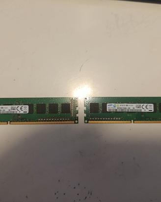 Banchi RAM Samsung 4 o 8 GB  DDR3