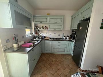 Cucina nuova verde acqua