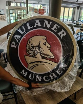 insegna luminosa bifacciale Paulaner 