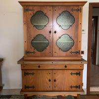 Credenza alta in Legno con vetrina