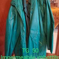 impermeabile imbottito con cappuccio 