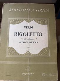 Spartiti pianoforte e canto