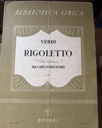 Spartiti pianoforte e canto