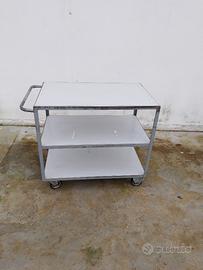 carrello per officina con ripiani
