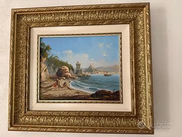 Dipinto firmato A. De Paolis – Marina con pescator