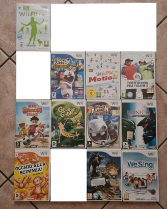 giochi nintendo Wii e balance board