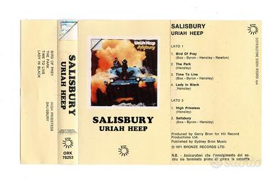 "SALISBURY"    Uriah Heep  MC  K 7   1971