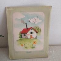 Busta con 10 Bigliettini di Natale anni '50