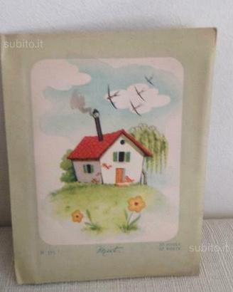 Busta con 10 Bigliettini di Natale anni '50