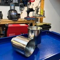 Finalini in acciaio con uscite da 114mm